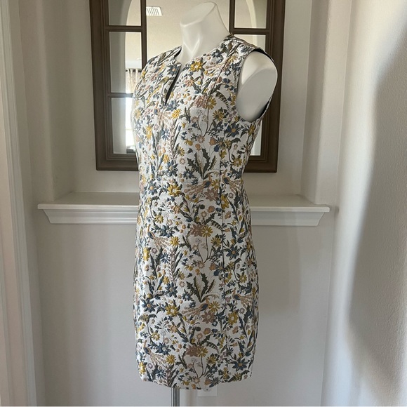 Tory Burch Jacquard Dress, Floral Mini Cocktail Party Size 8, New with Tag $698 - Picture 4 of 16